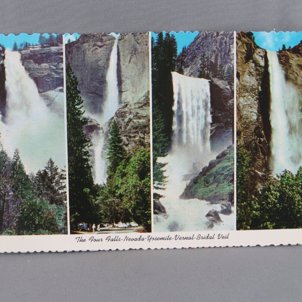Vintage Postcard - The Four Falls Yosemite National Park - International